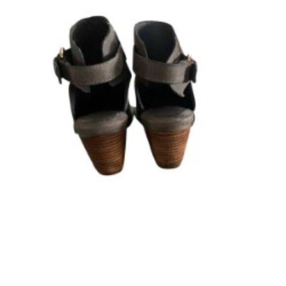 Cole Haan Pippa Grey Leather Booties 6 - Picture 4 of 7